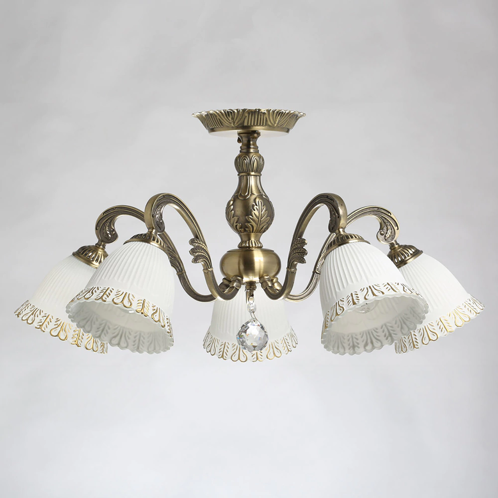 Люстра потолочная 5х40 Вт Е27 античная бронза De City Ариадна