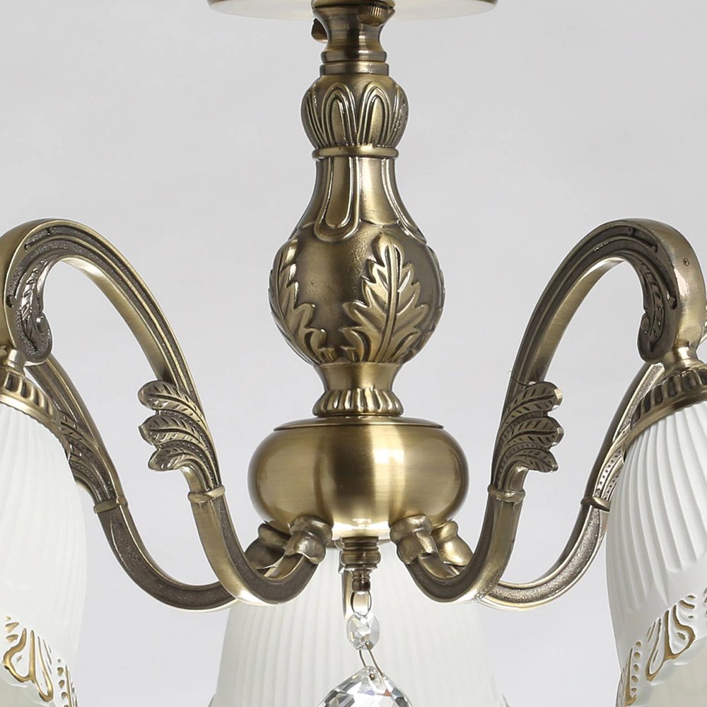 Люстра потолочная 5х40 Вт Е27 античная бронза De City Ариадна