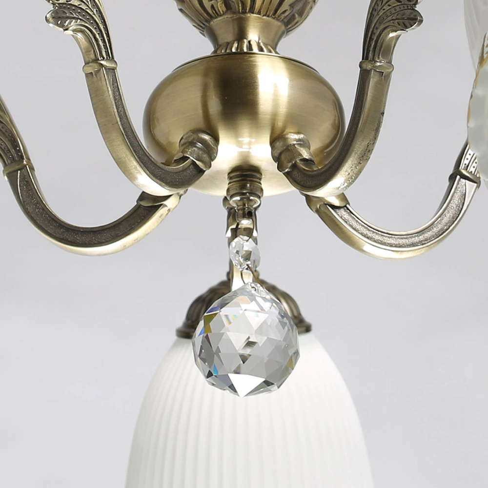 Люстра потолочная 5х40 Вт Е27 античная бронза De City Ариадна