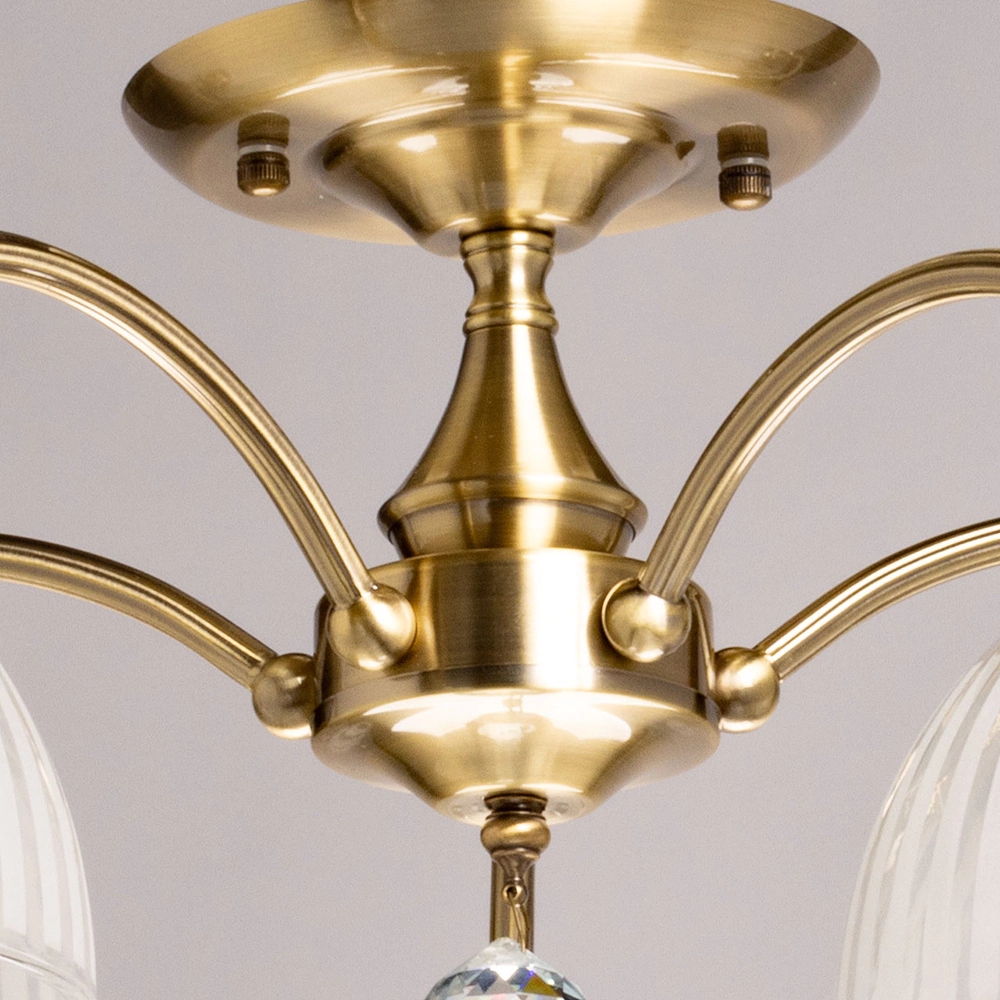 Люстра потолочная 5х40 Вт Е27 бронза De City Блеск