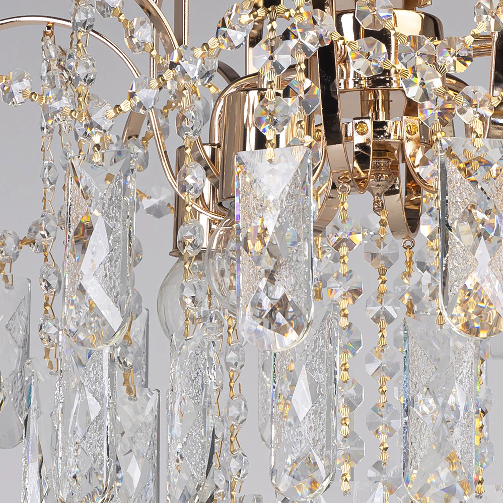 Люстра потолочная 4х60 Вт Е27 золото De City Бриз