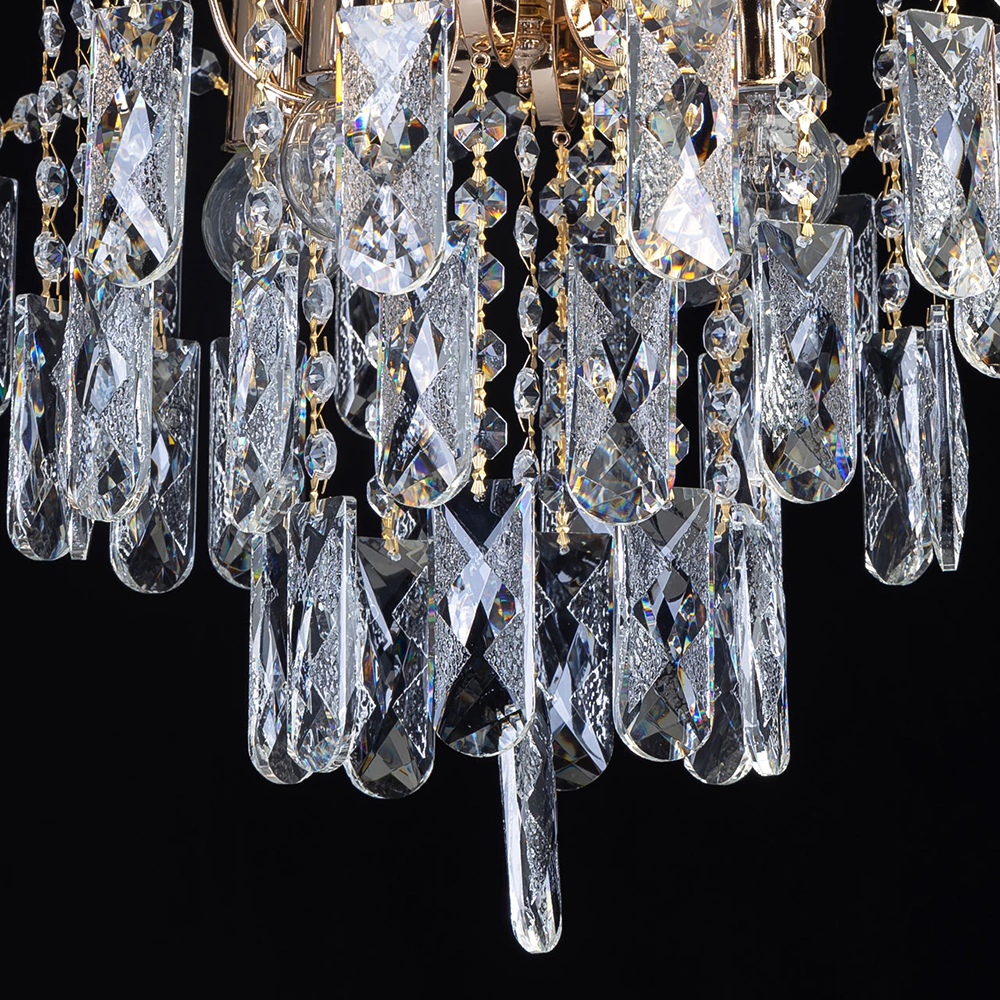 Люстра потолочная 4х60 Вт Е27 золото De City Бриз