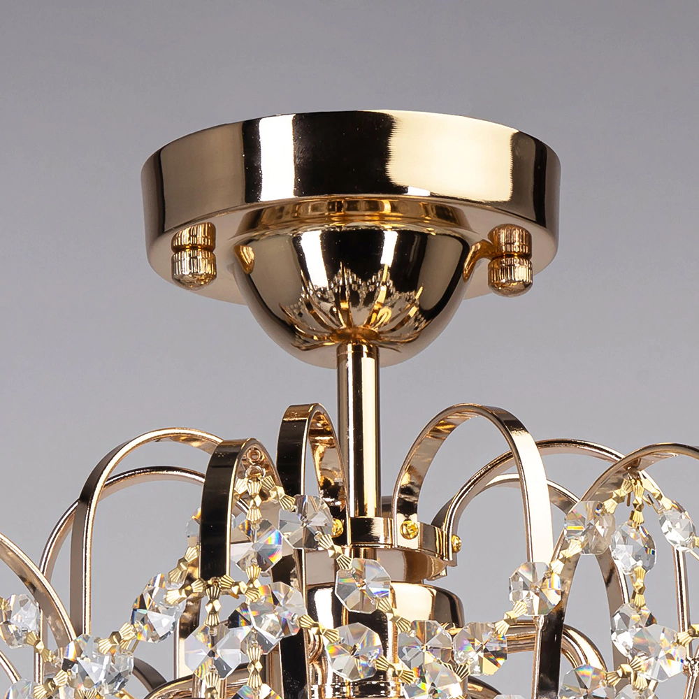 Люстра потолочная 4х60 Вт Е27 золото De City Бриз