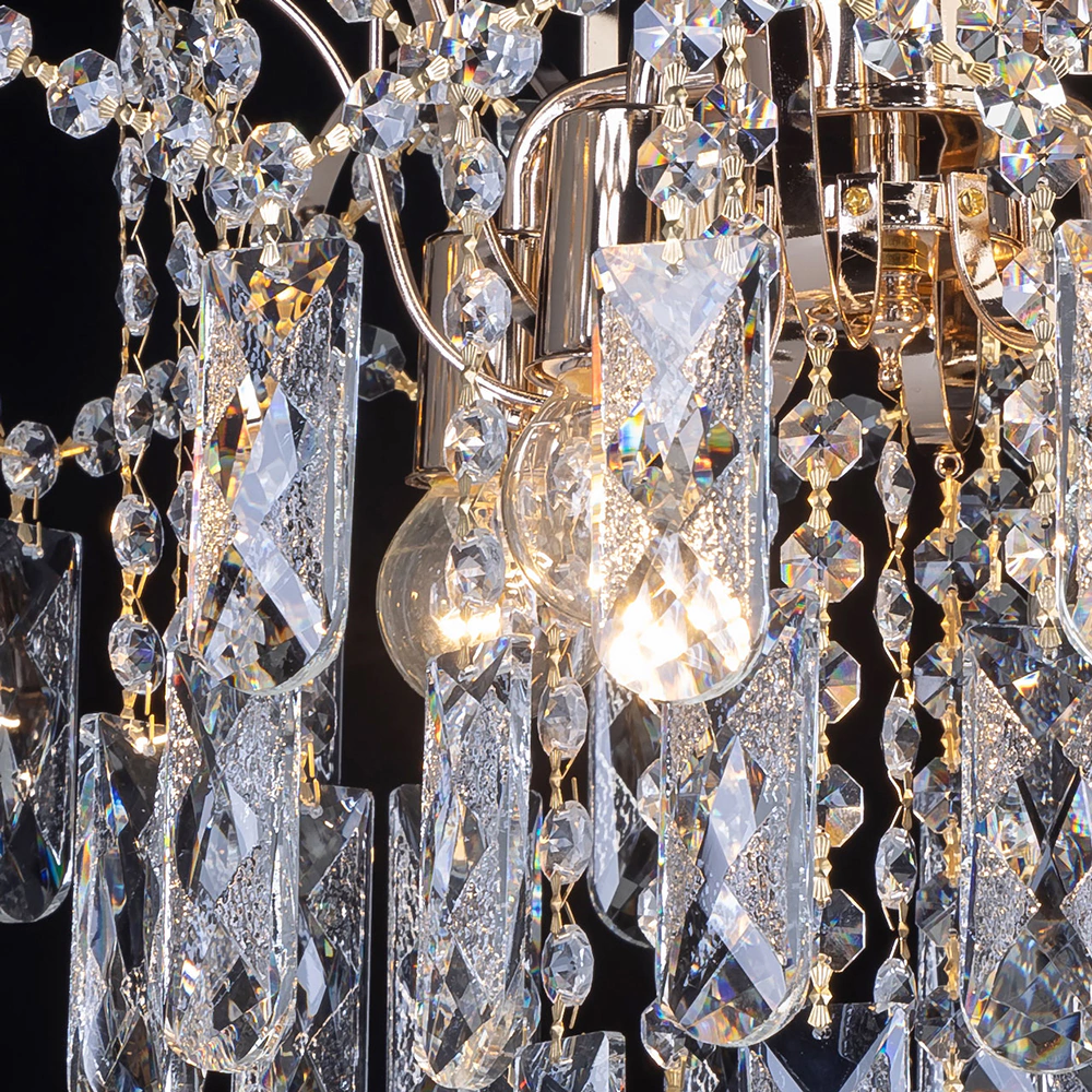 Люстра потолочная 4х60 Вт Е27 золото De City Бриз