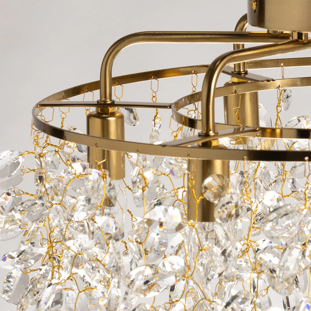 Люстра потолочная 6х40 Вт Е14 бронза De City Лайма