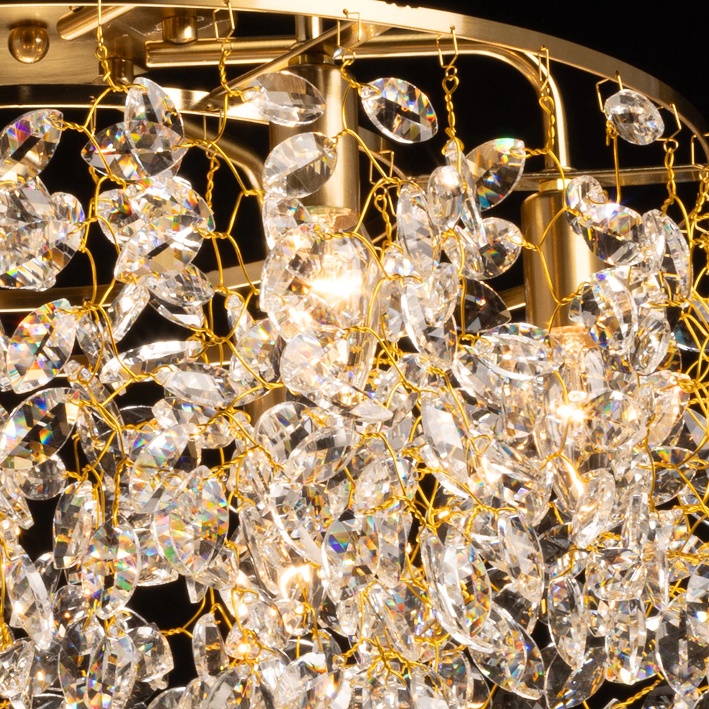 Люстра потолочная 6х40 Вт Е14 бронза De City Лайма