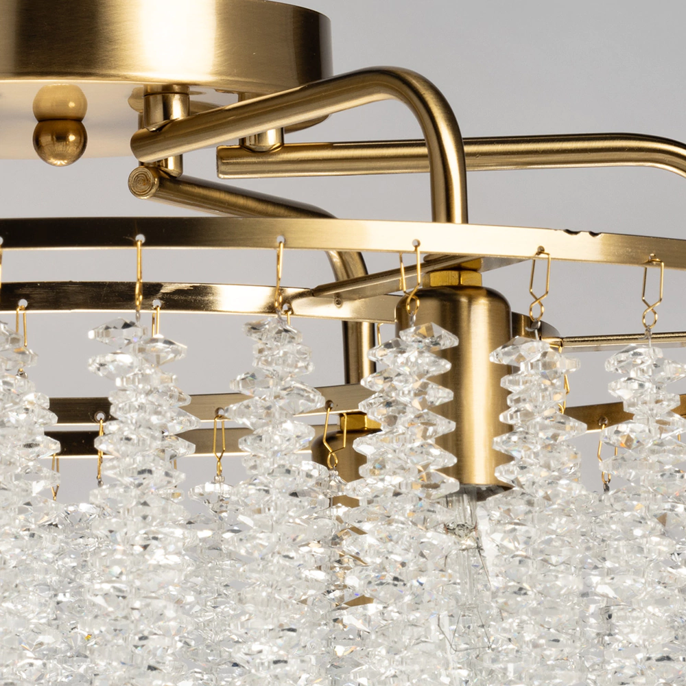 Люстра потолочная 6х40 Вт Е14 бронза De City Лайма