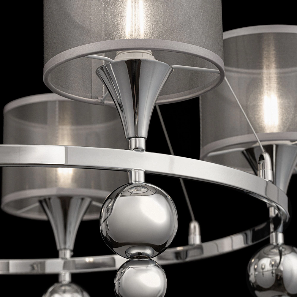 Люстра подвесная 5х40 Вт Е14 хром FREYA Лорен