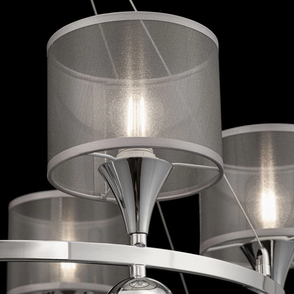 Люстра подвесная 5х40 Вт Е14 хром FREYA Лорен