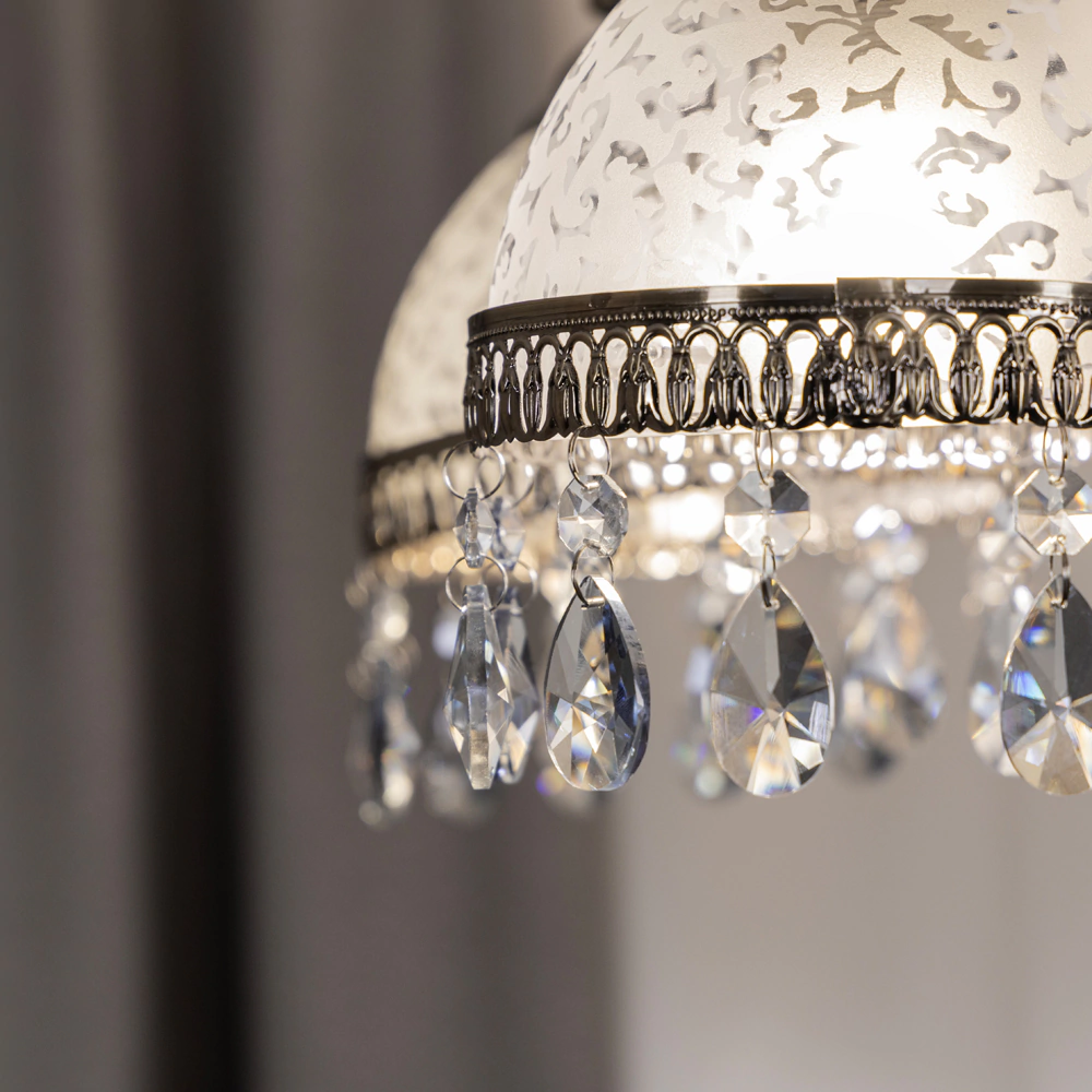 Люстра потолочная NEODECO Ферабоско 5х60 Вт Е27 античная бронза