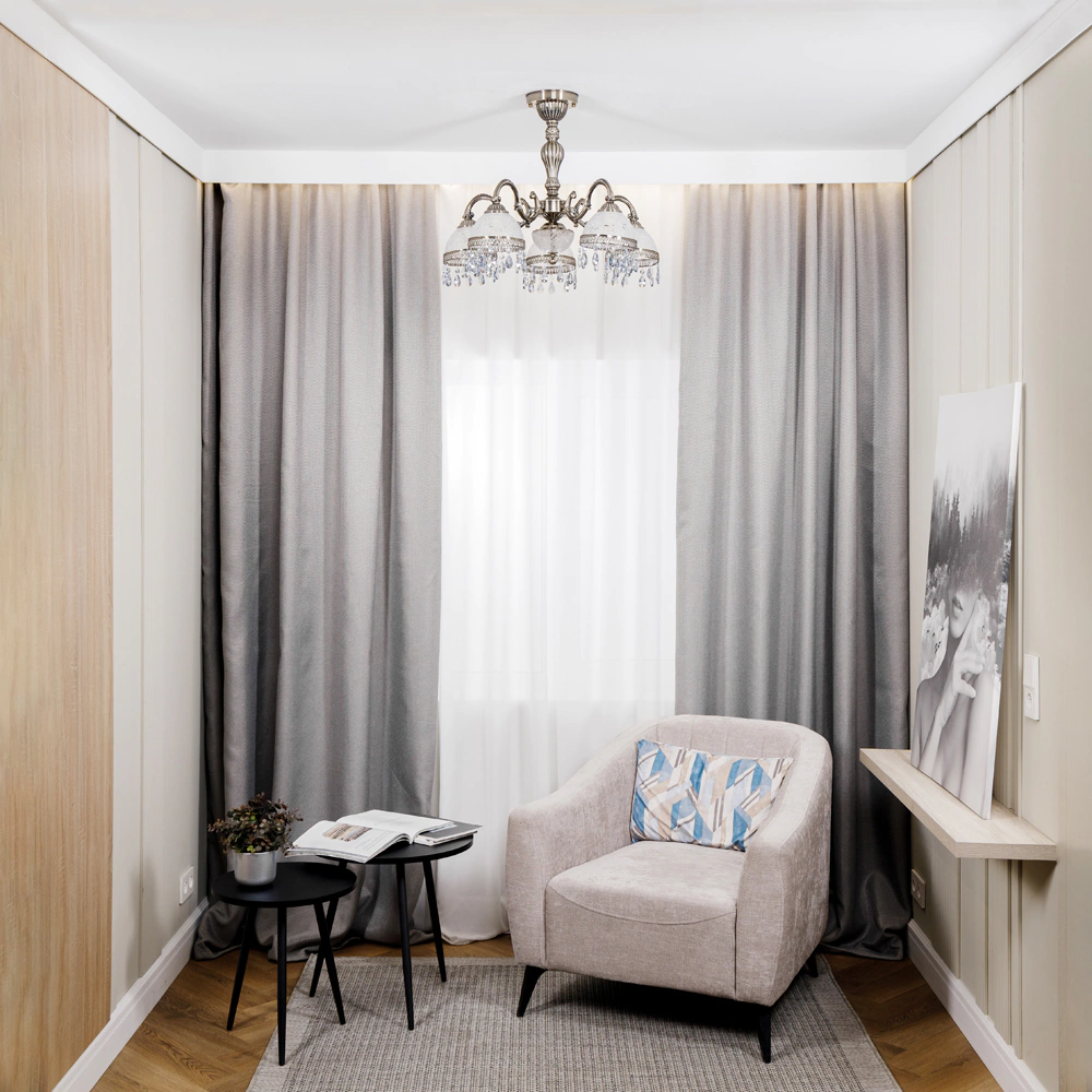 Люстра потолочная NEODECO Ферабоско 5х60 Вт Е27 античная бронза