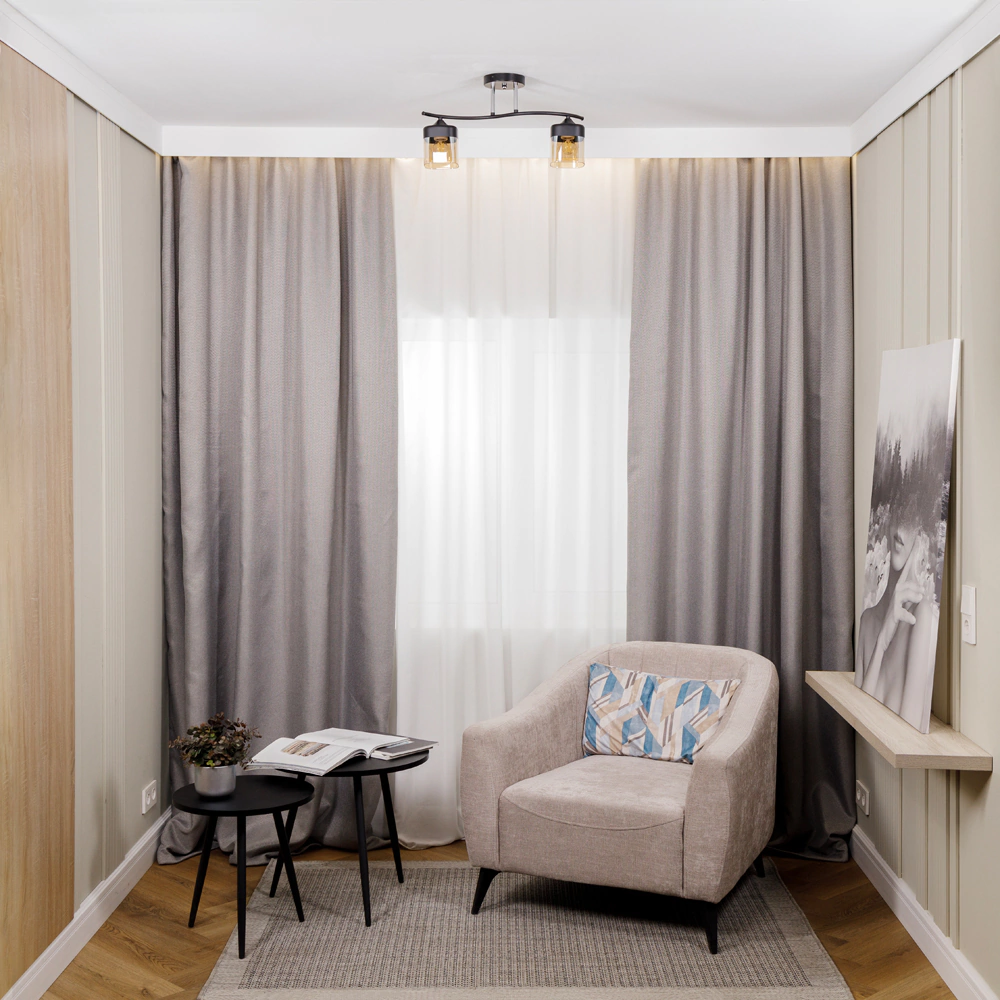 Светильник потолочный NEODECO Хендрик 2х60 Вт Е27