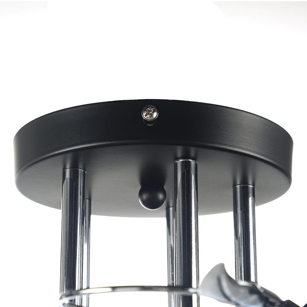 Люстра потолочная NEODECO Бальтазар 5х60 Вт Е27 черный