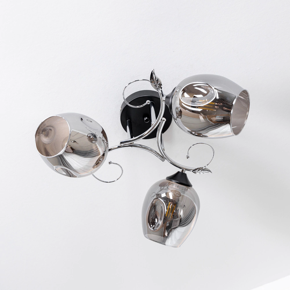 Люстра потолочная NEODECO Бальтазар 5х60 Вт Е27 черный