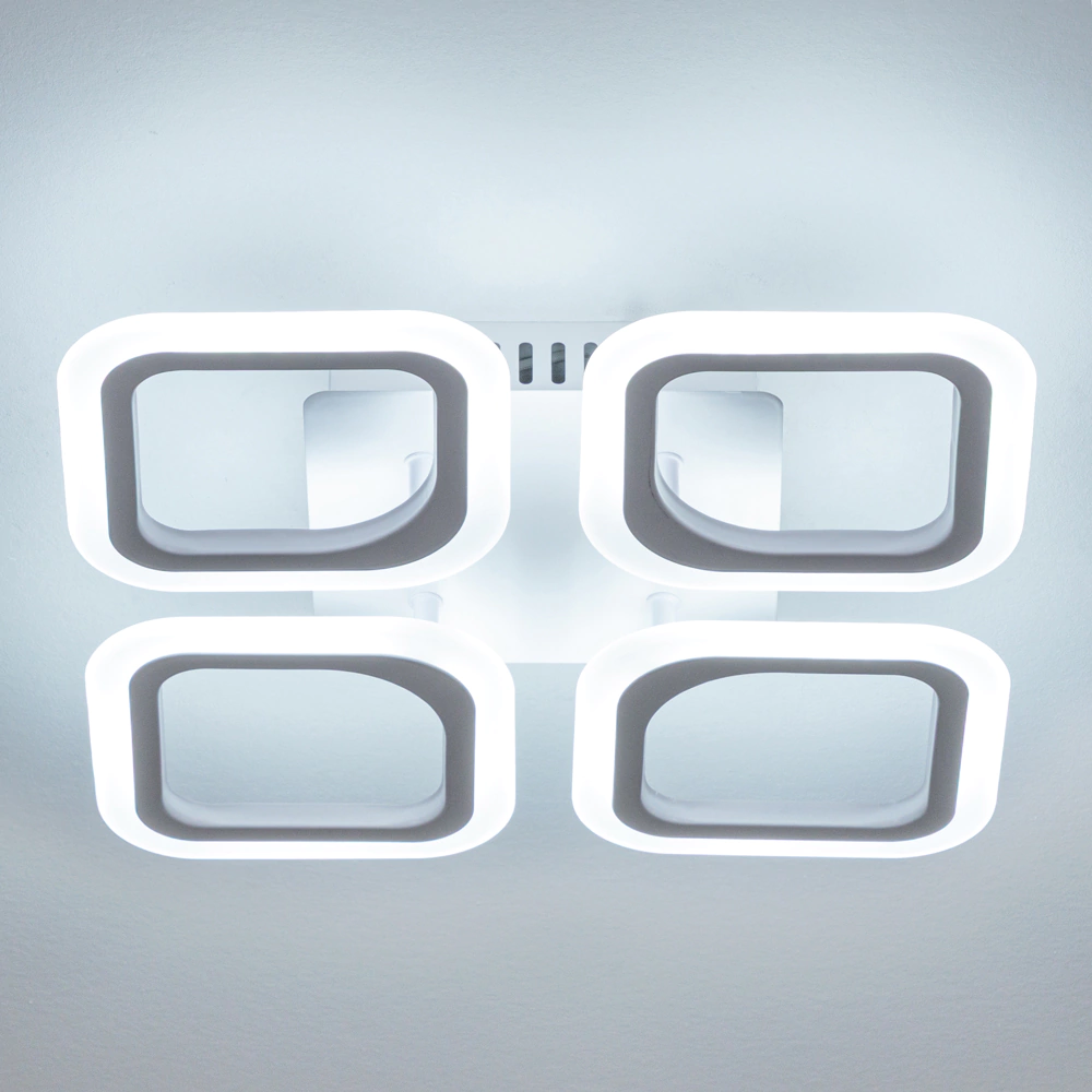 Люстра потолочная NEODECO Долорес 64 Вт LED с пультом ДУ