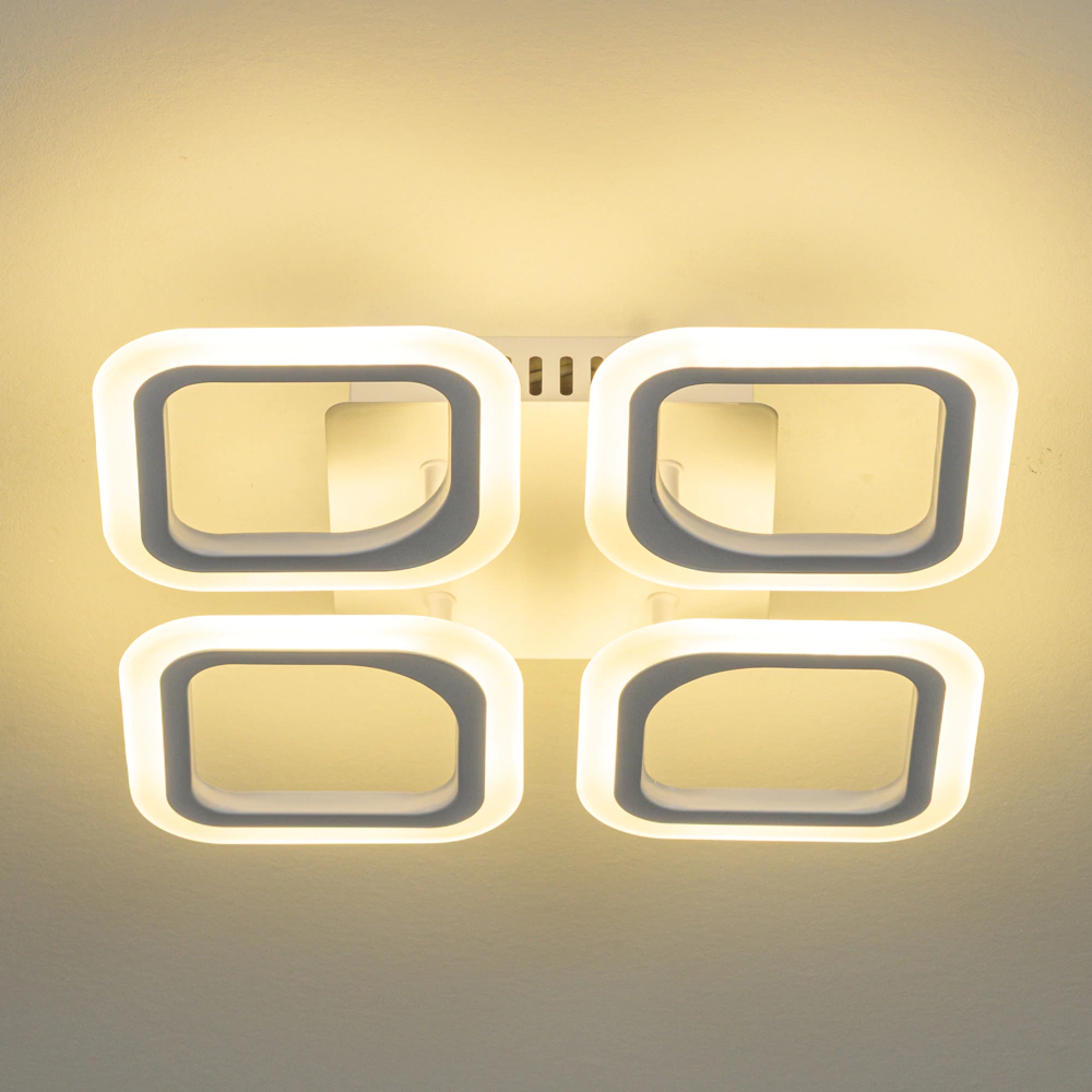 Люстра потолочная NEODECO Долорес 64 Вт LED с пультом ДУ