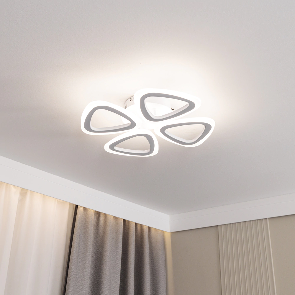 Люстра потолочная NEODECO Карла 64 Вт LED с пультом ДУ