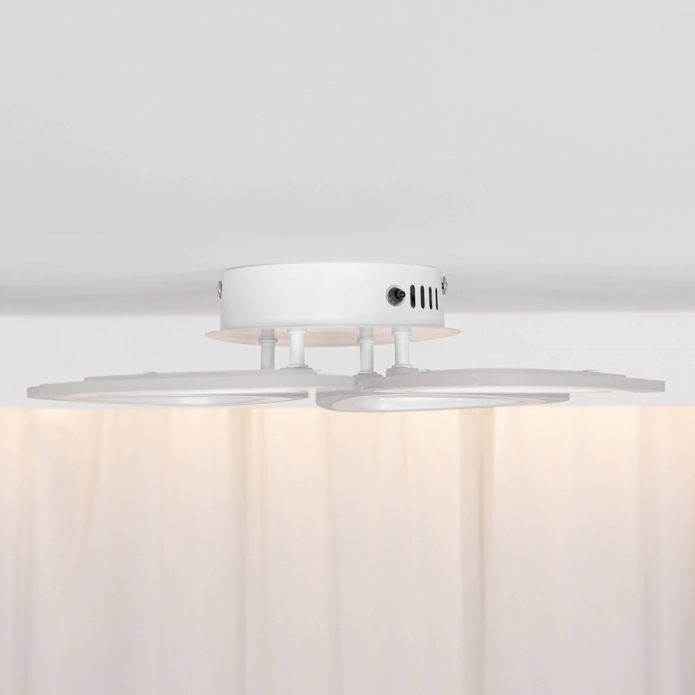 Люстра потолочная NEODECO Карла 64 Вт LED с пультом ДУ
