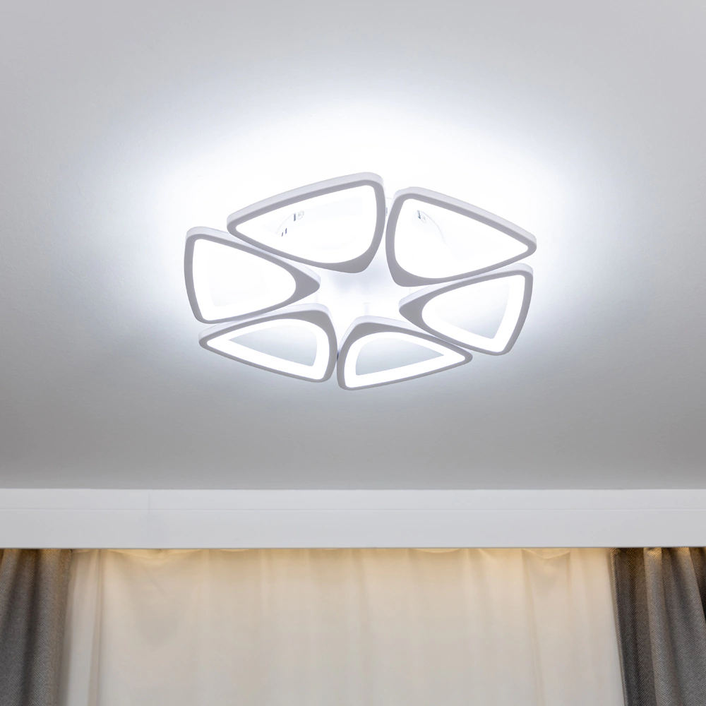 Люстра потолочная NEODECO Консуэла 120 Вт LED с пультом ДУ
