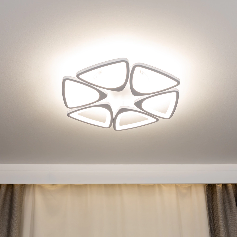 Люстра потолочная NEODECO Консуэла 120 Вт LED с пультом ДУ