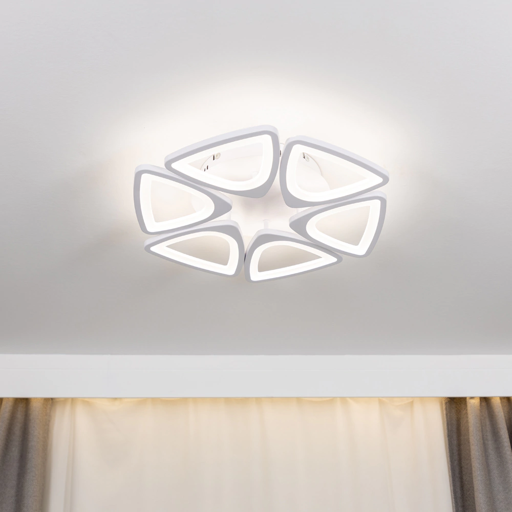 Люстра потолочная NEODECO Консуэла 120 Вт LED с пультом ДУ