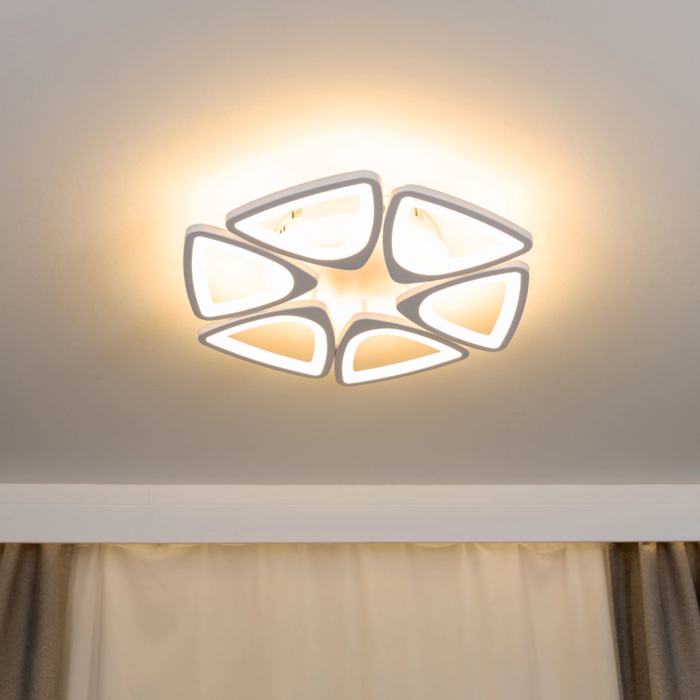 Люстра потолочная NEODECO Консуэла 120 Вт LED с пультом ДУ