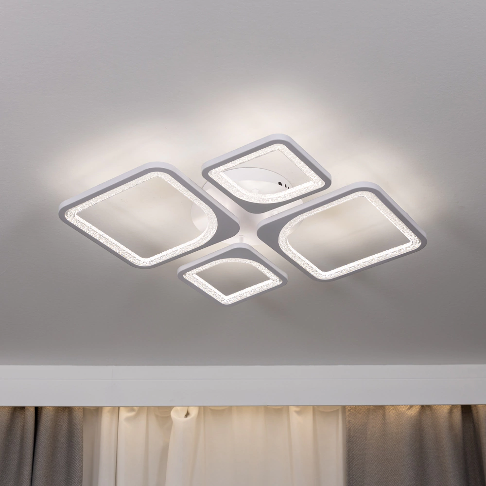 Люстра потолочная NEODECO Беатрис 108 Вт LED с пультом ДУ