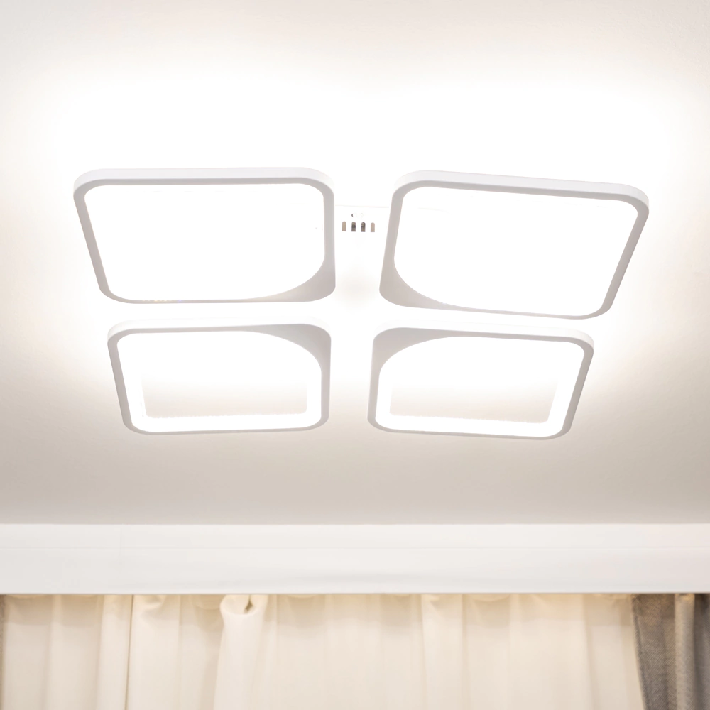 Люстра потолочная NEODECO Беатрис 128 Вт LED с пультом ДУ