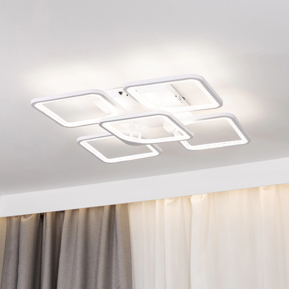 Люстра потолочная NEODECO Беатрис 160 Вт LED с пультом ДУ