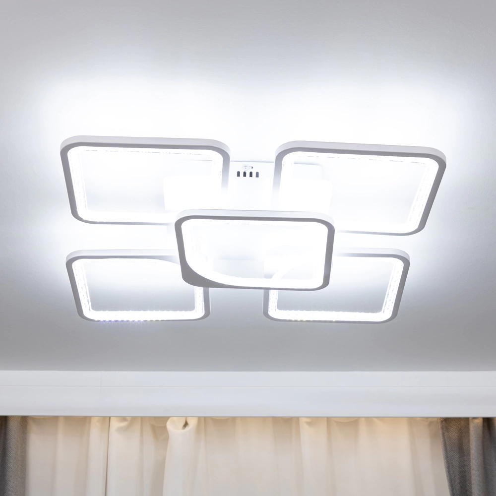 Люстра потолочная NEODECO Беатрис 160 Вт LED с пультом ДУ