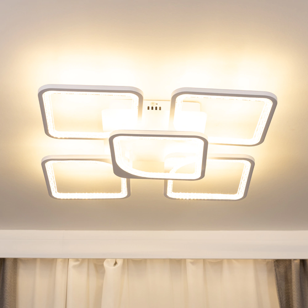 Люстра потолочная NEODECO Беатрис 160 Вт LED с пультом ДУ
