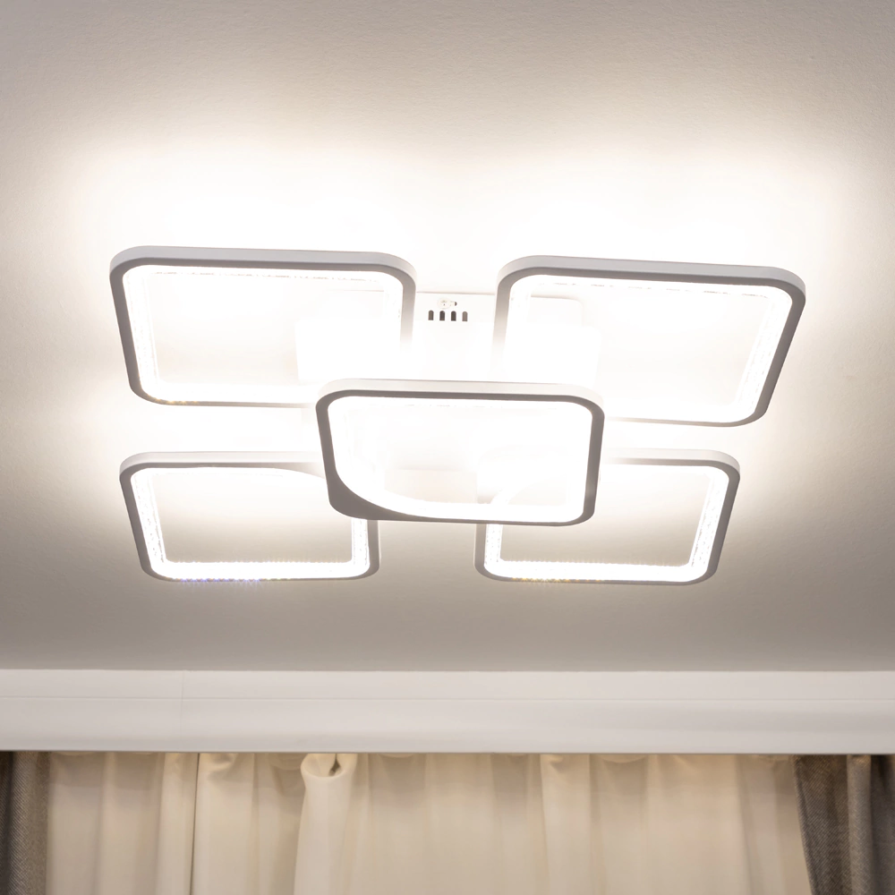 Люстра потолочная NEODECO Беатрис 160 Вт LED с пультом ДУ