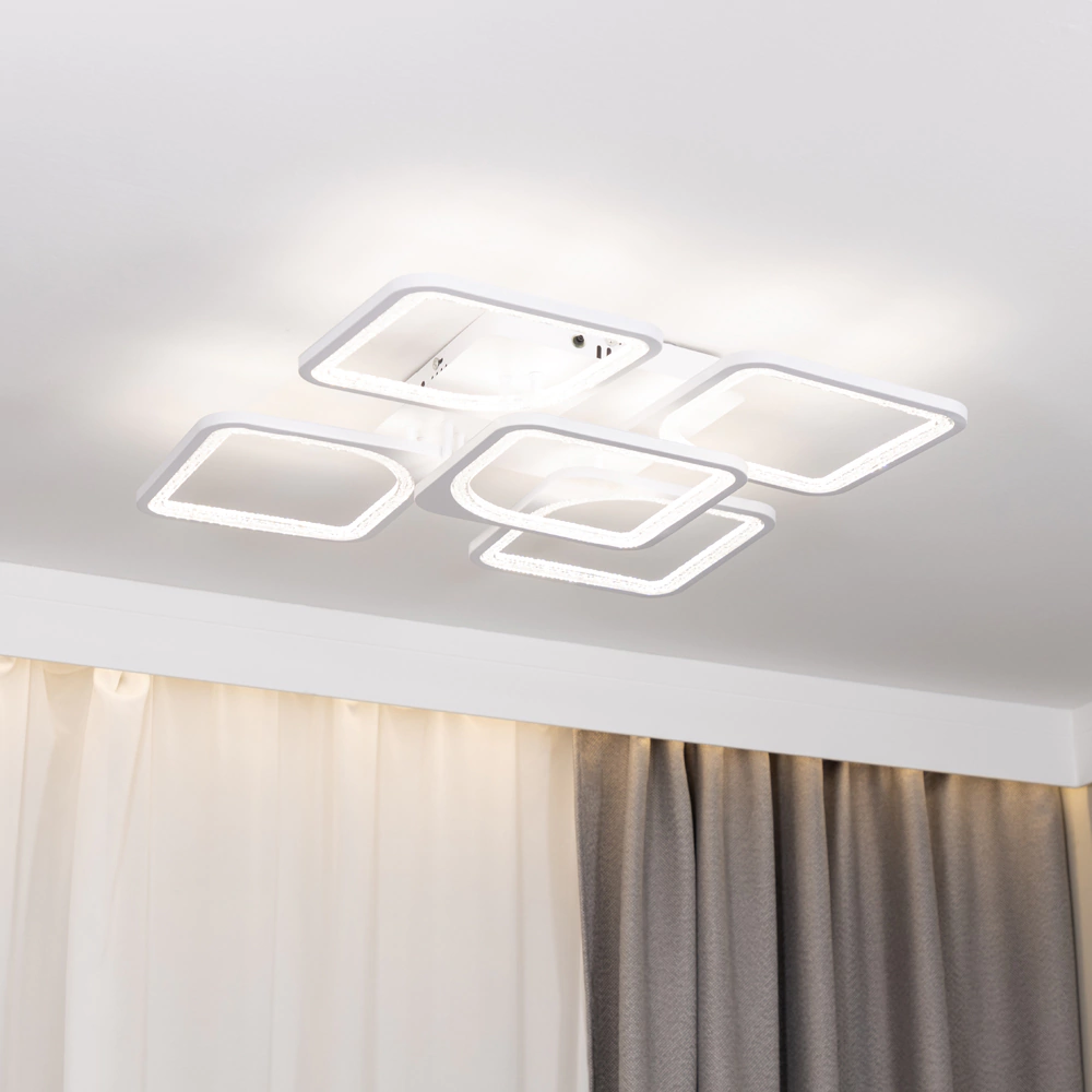 Люстра потолочная NEODECO Беатрис 160 Вт LED с пультом ДУ