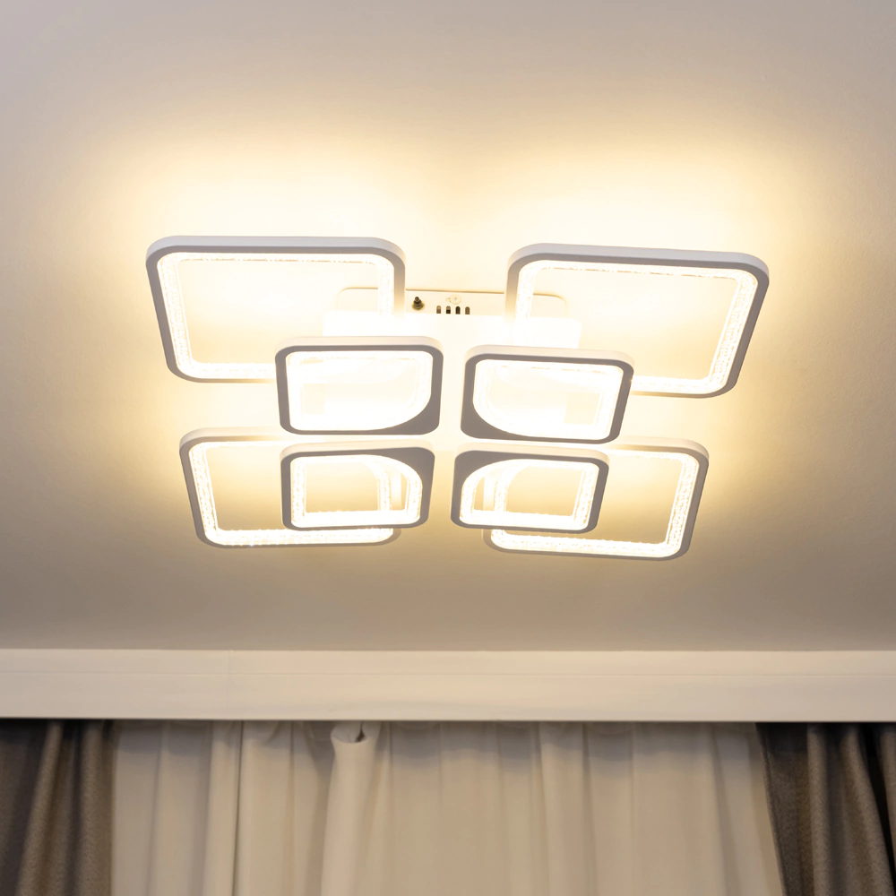 Люстра потолочная NEODECO Беатрис 216 Вт LED с пультом ДУ