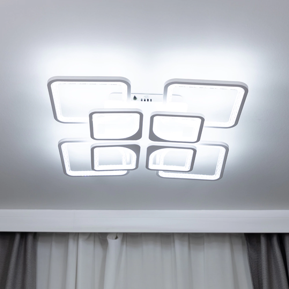 Люстра потолочная NEODECO Беатрис 216 Вт LED с пультом ДУ
