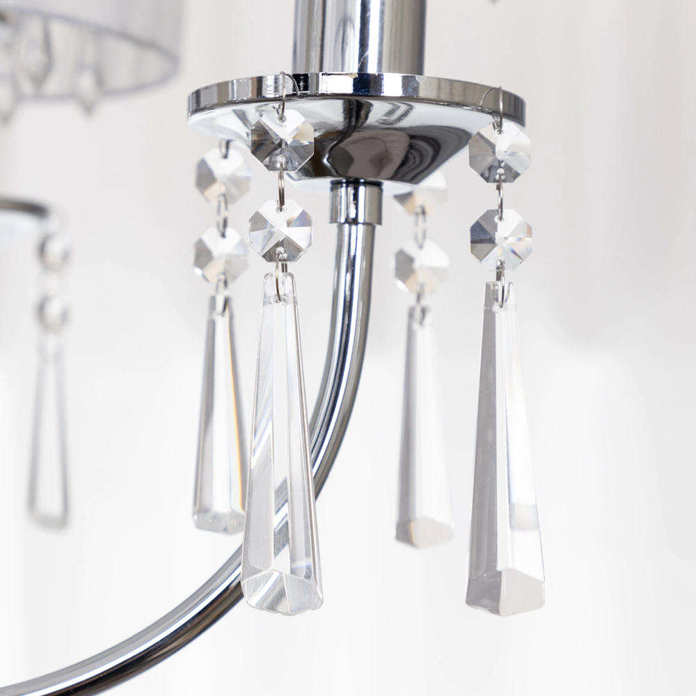 Люстра 6х40 Вт Е14 хром NEODECO Графиня