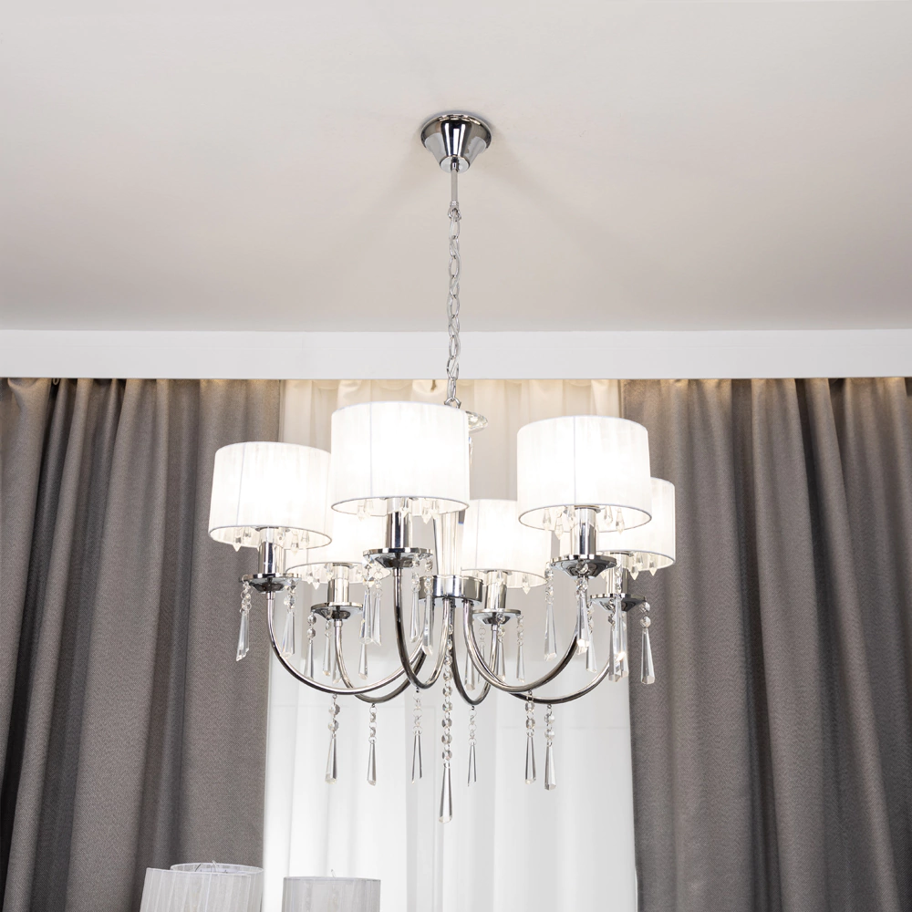 Люстра 6х40 Вт Е14 хром NEODECO Графиня