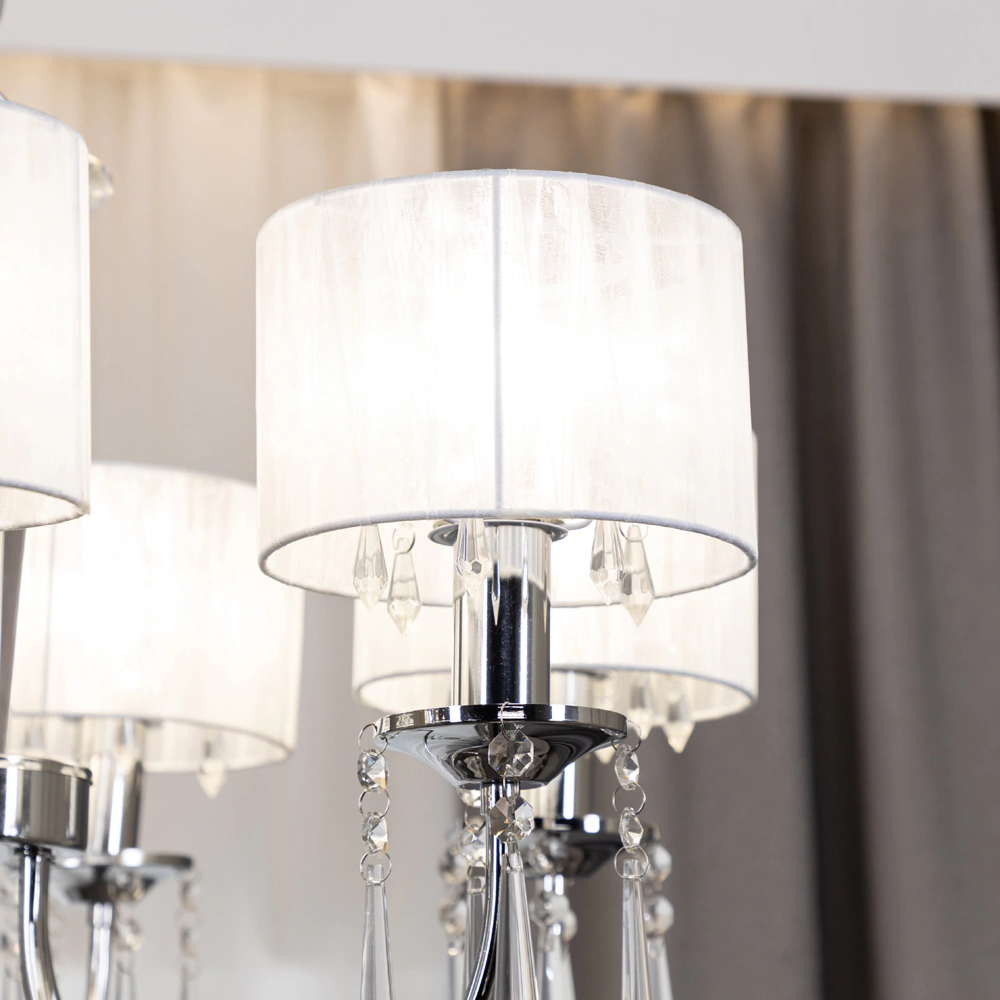 Люстра 6х40 Вт Е14 хром NEODECO Графиня