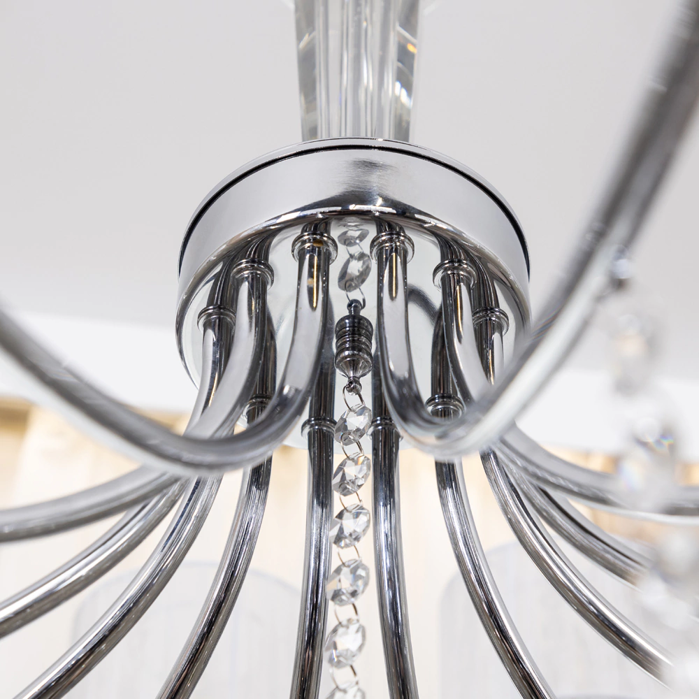 Люстра 12х40 Вт Е14 хром NEODECO Графиня