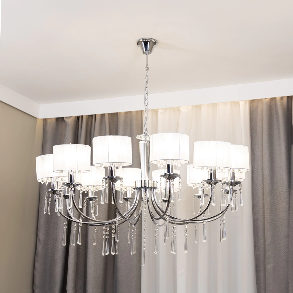 Люстра 12х40 Вт Е14 хром NEODECO Графиня