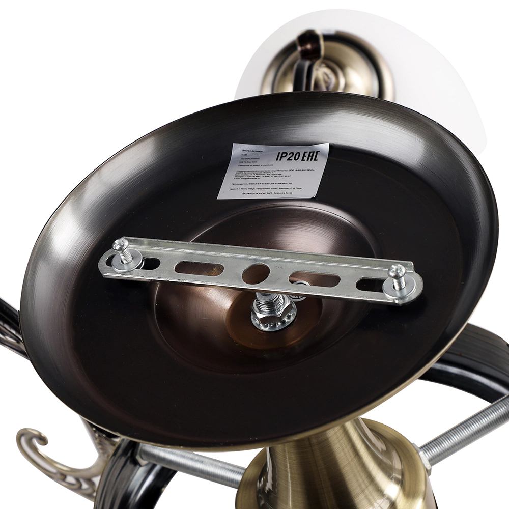 Люстра потолочная NEODECO Артемида 8х40 Вт Е14 бронза