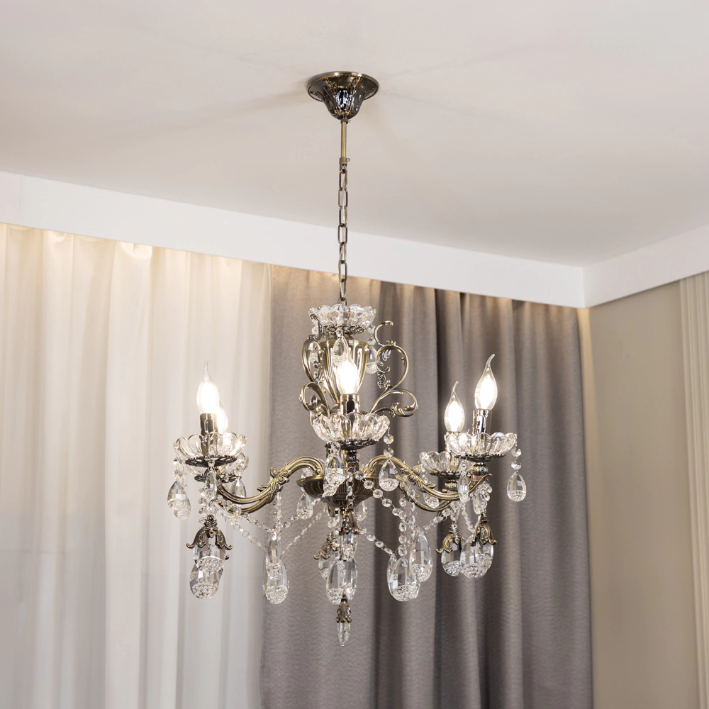 Люстра 6х40 Вт Е14 бронза NEODECO Корнелия