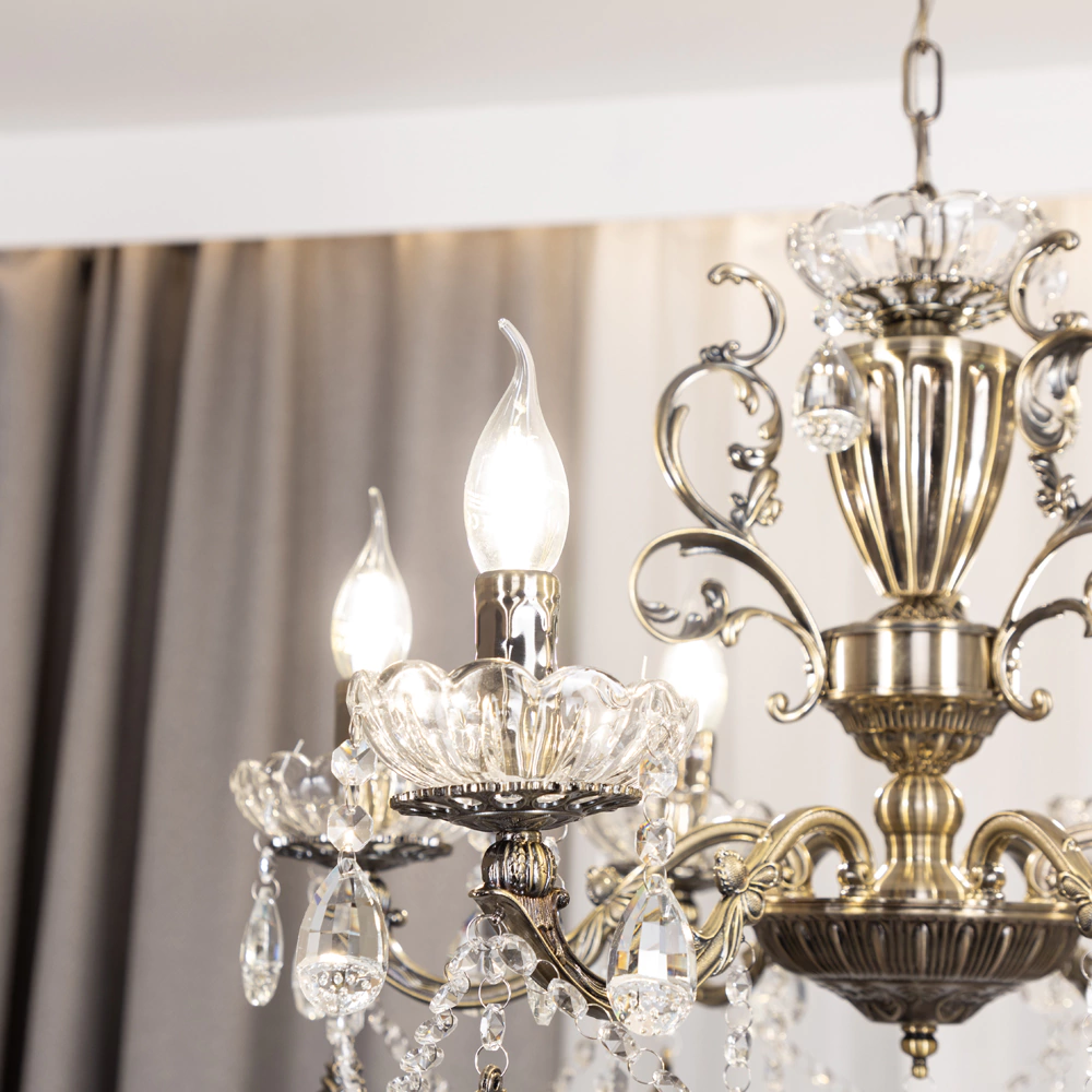 Люстра 6х40 Вт Е14 бронза NEODECO Корнелия