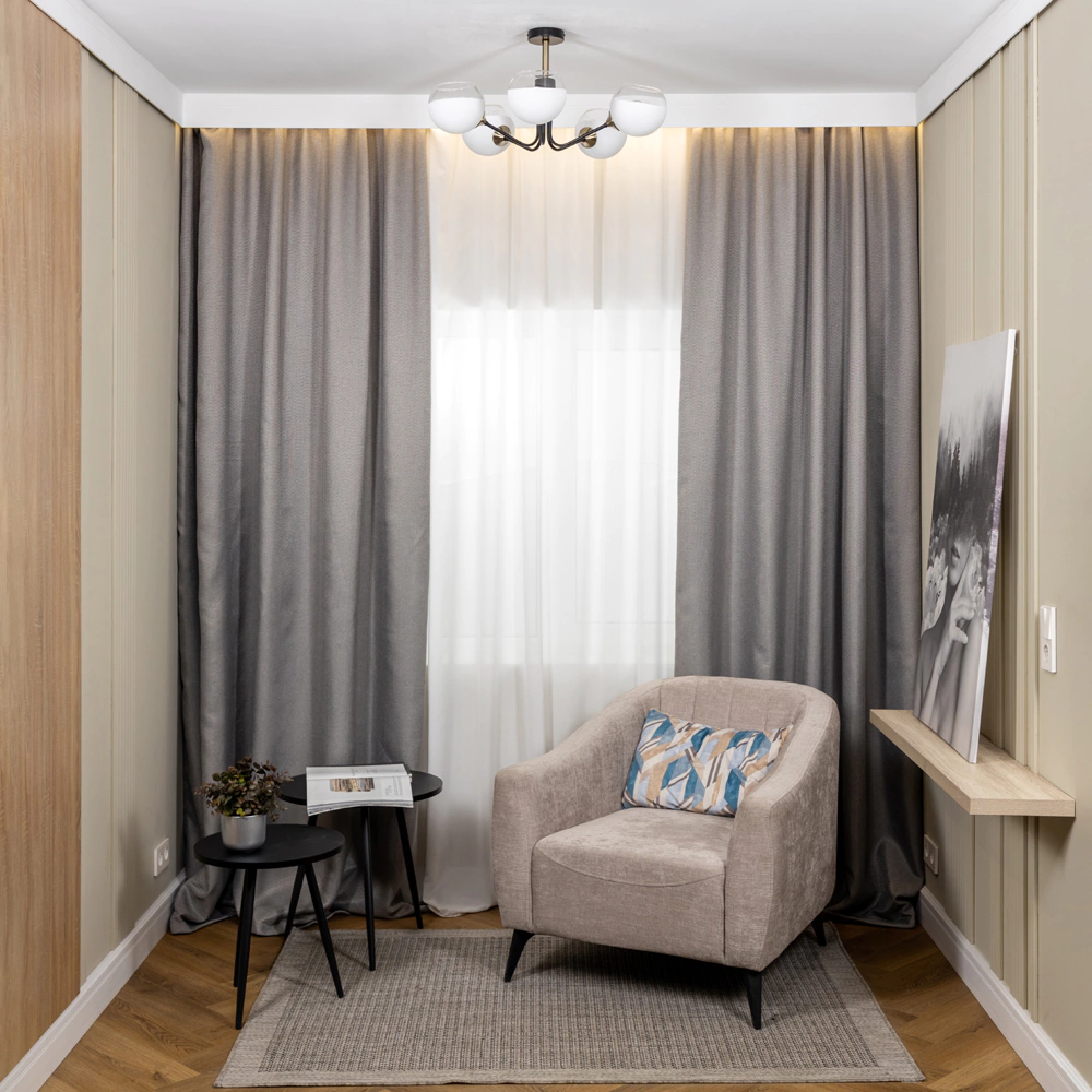 Люстра потолочная NEODECO Кейла 5х60 Вт Е27 черная