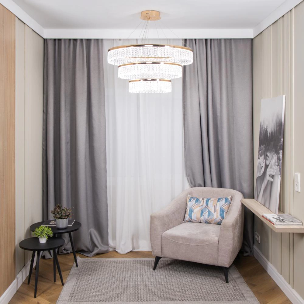Люстра подвесная LED 206 Вт 3000-6400 К с пультом ДУ NEODECO Джеси