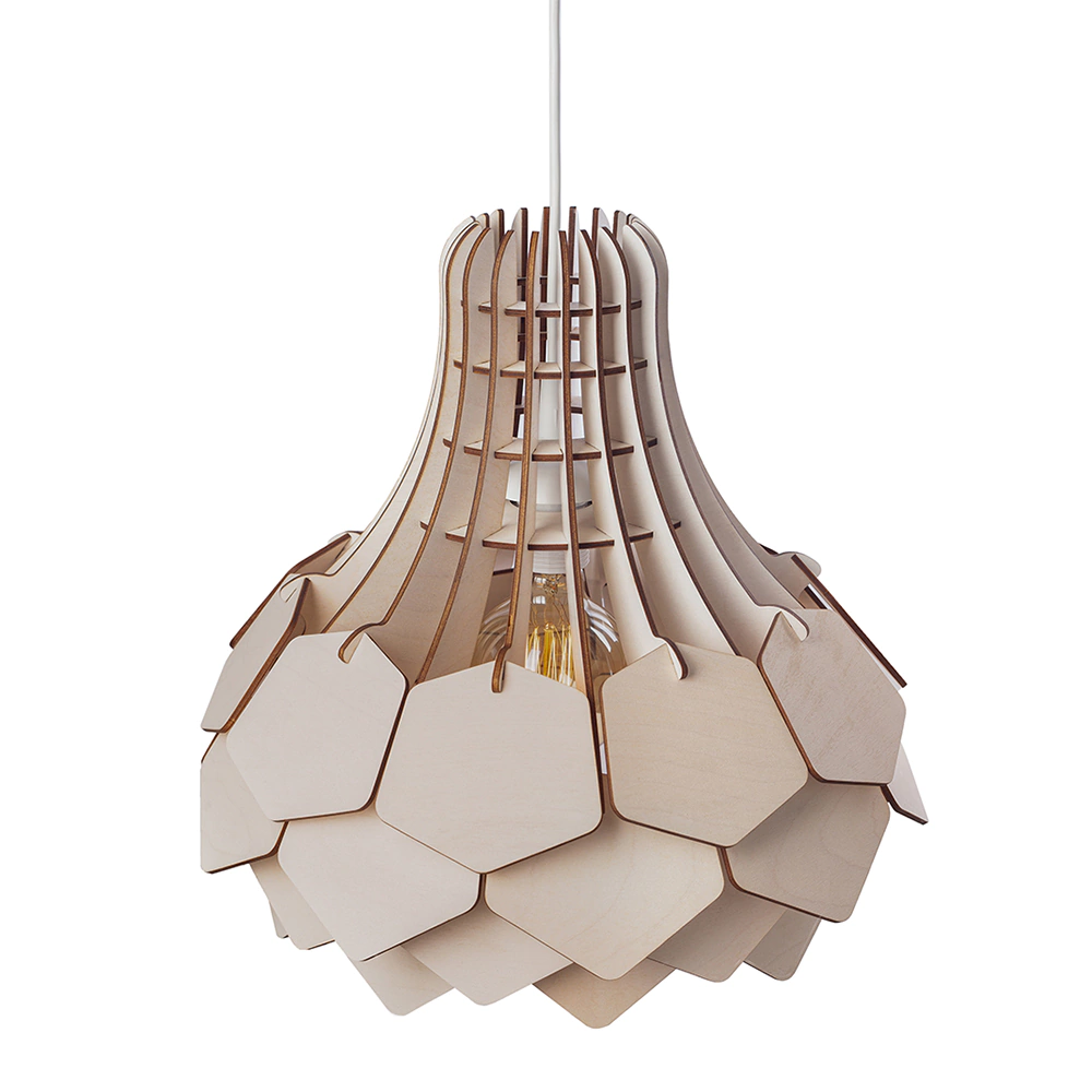 Светильник подвесной 1х40 Вт Е27 светлое дерево Melody Light Гименей