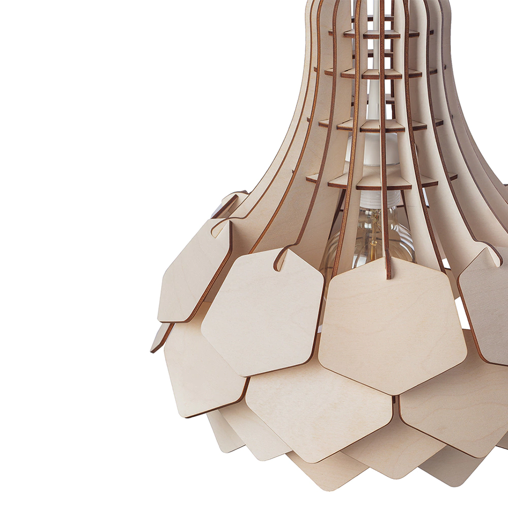 Светильник подвесной 1х40 Вт Е27 светлое дерево Melody Light Гименей