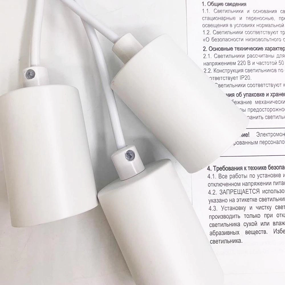 Светильник 33 Идеи Паук 3x60 Вт Е27 белый