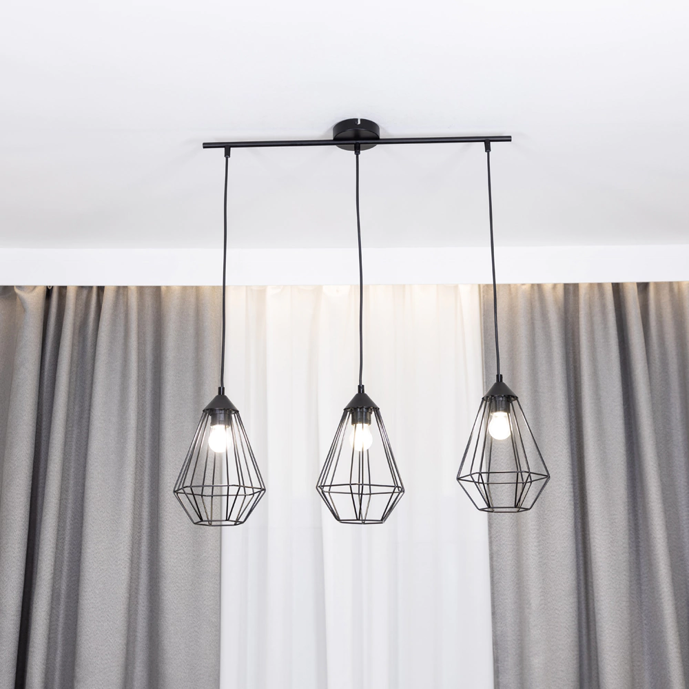 Светильник подвесной 3х60 Вт Е27 NEODECO Вэйр линия