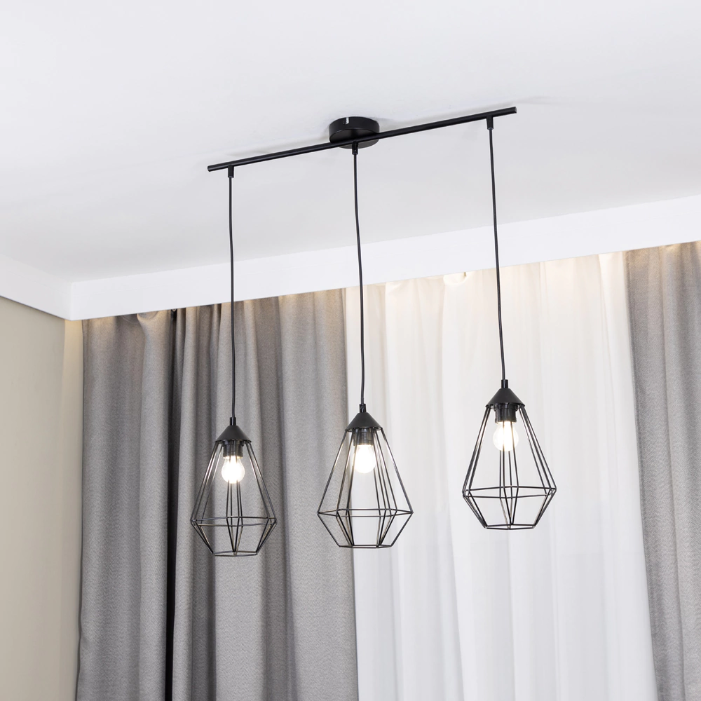 Светильник подвесной 3х60 Вт Е27 NEODECO Вэйр линия